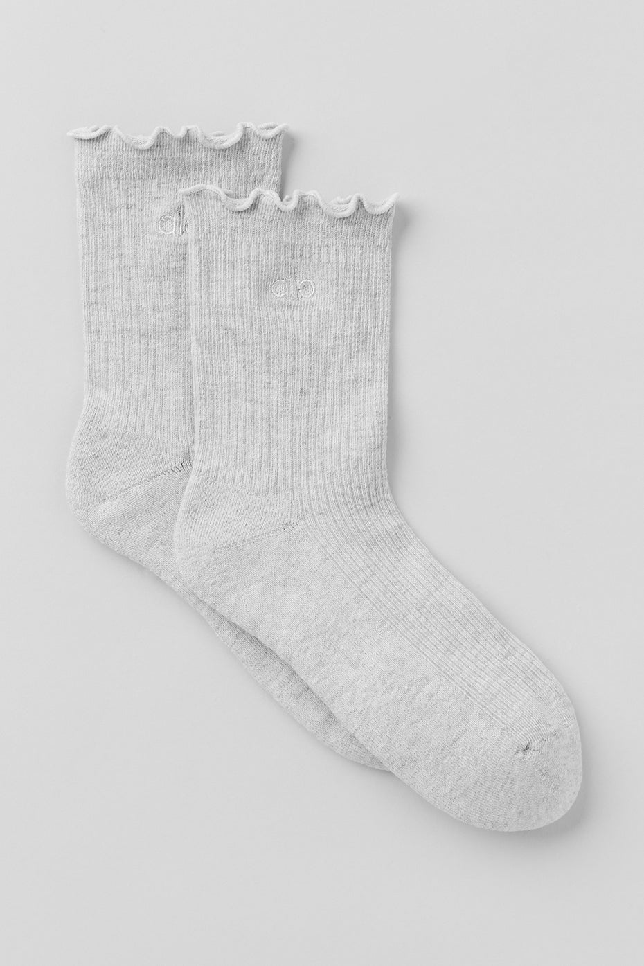 Women's Lettuce Edge Sock - Athletic Heather Grey — photo 1