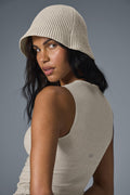 Denim Knit Cloche - Ivory/Oatmilk — photo 1