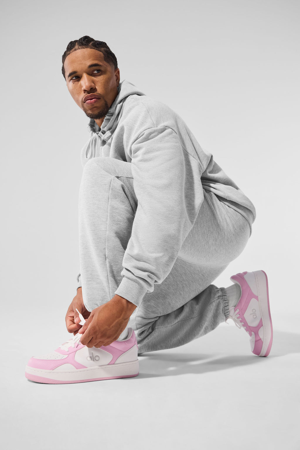 ALO Recovery Mode Sneaker - Pink/White — photo 1