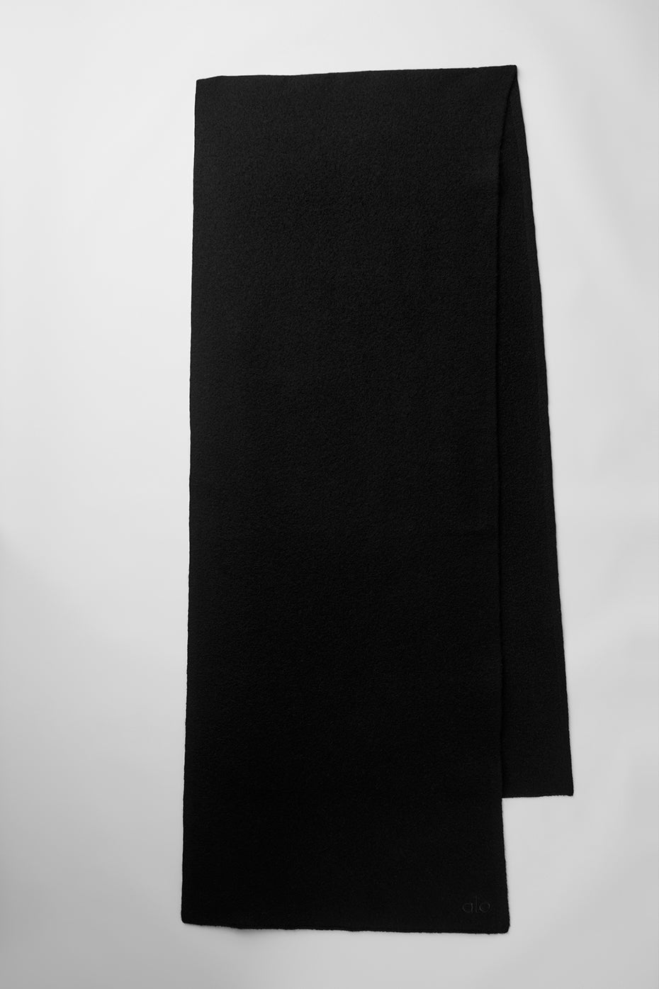 Merino Wool Oversized Scarf - Black — photo 4