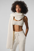 Merino Wool Oversized Scarf - Ivory — photo 1