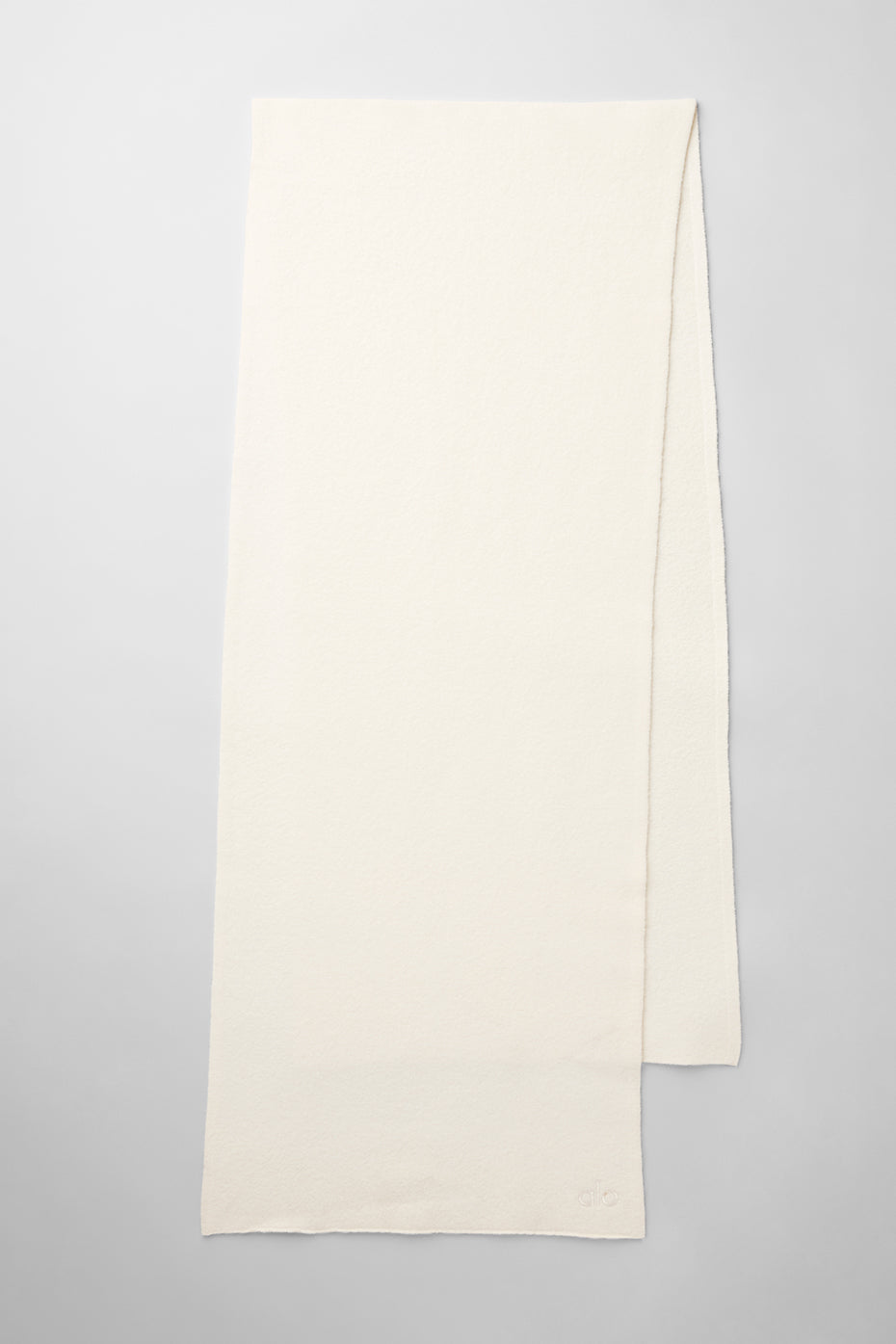 Merino Wool Oversized Scarf - Ivory — photo 4