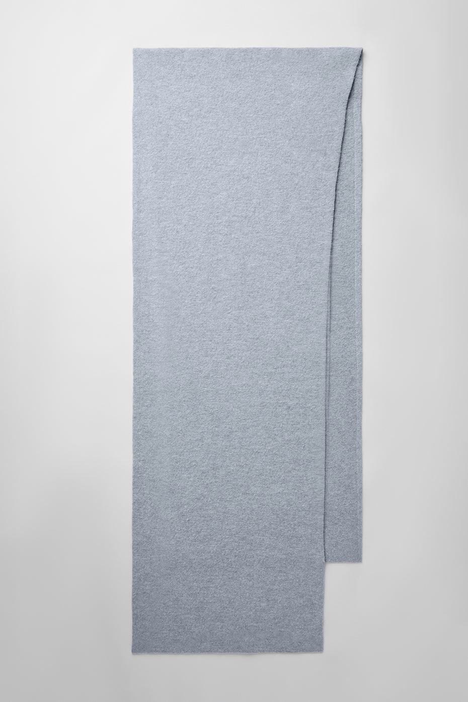 Merino Wool Oversized Scarf - Hazy Heather Grey — photo 4
