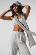 Cashmere Light Frosted Scarf - Light Heather Grey/Ivory — photo 1