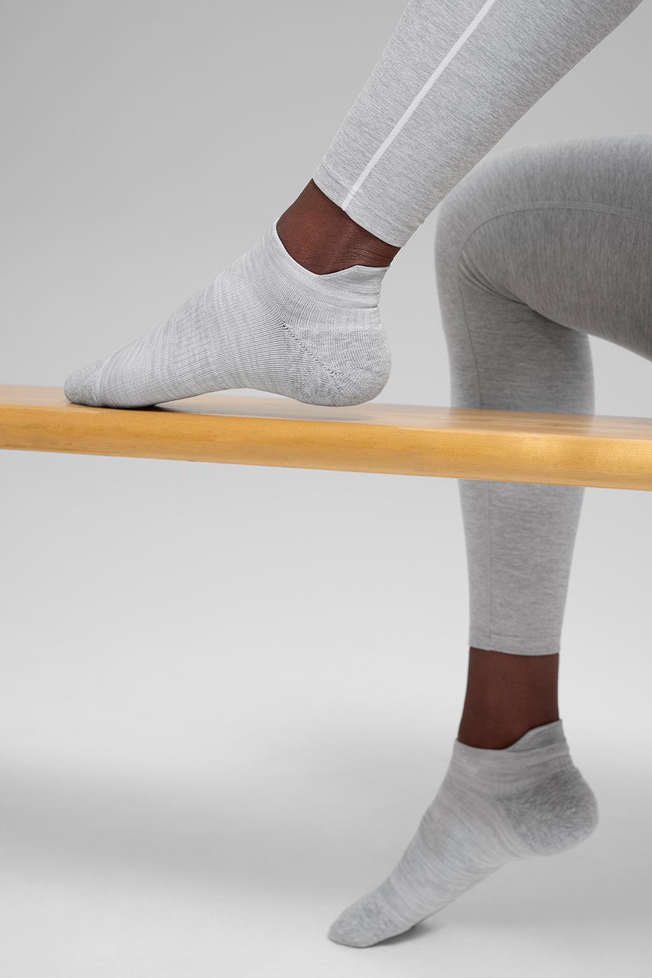 Unisex Performance Tab Sock - Athletic Heather Grey — photo 2