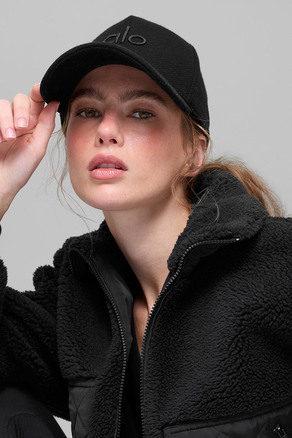 Wool Blend District Trucker Hat - Black — photo 4