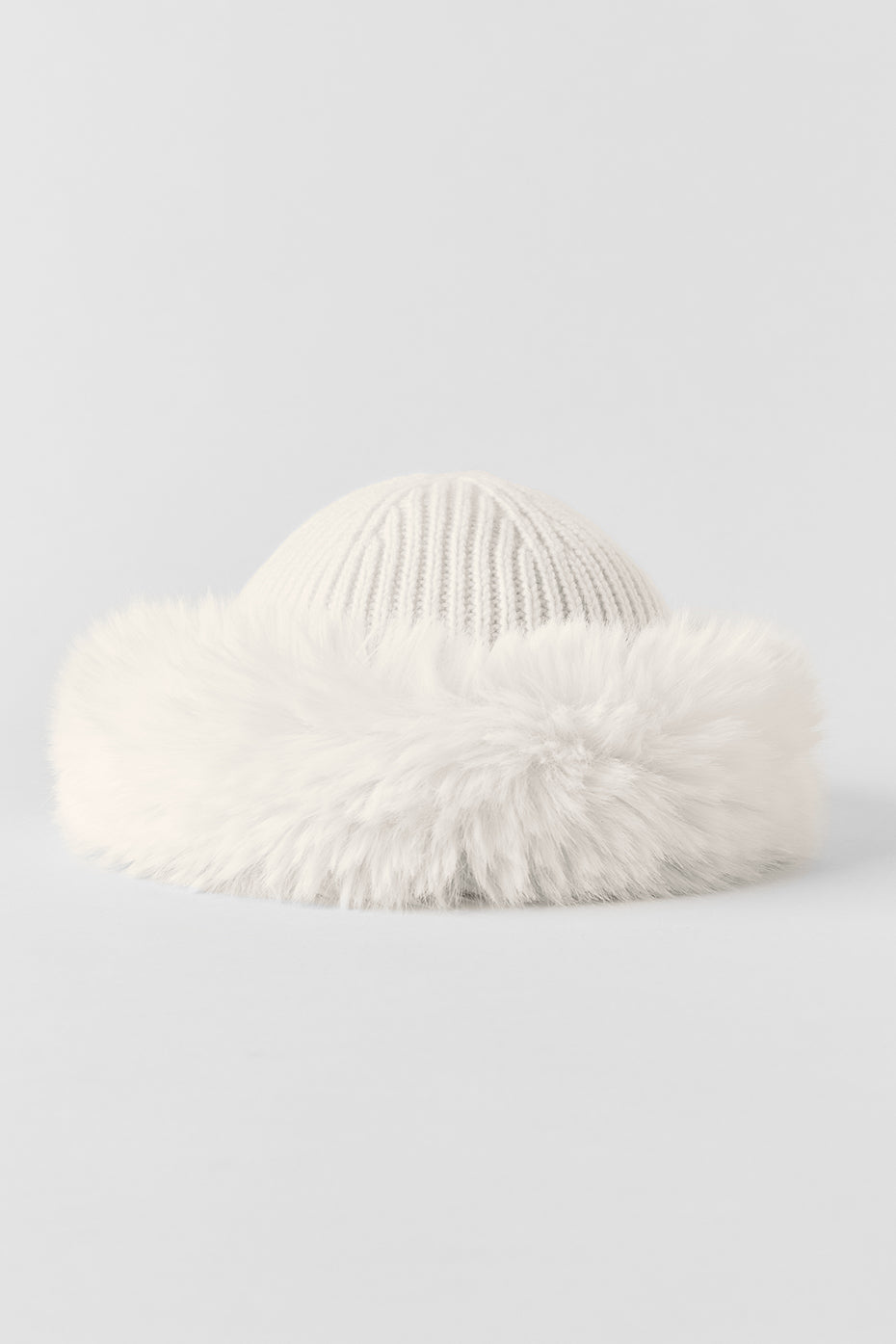 Courchevel Cashmere Faux Fur Beanie - Ivory — photo 2