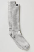 Unisex Washed Scrunch Sock - Hazy Grey Wash — photo 1