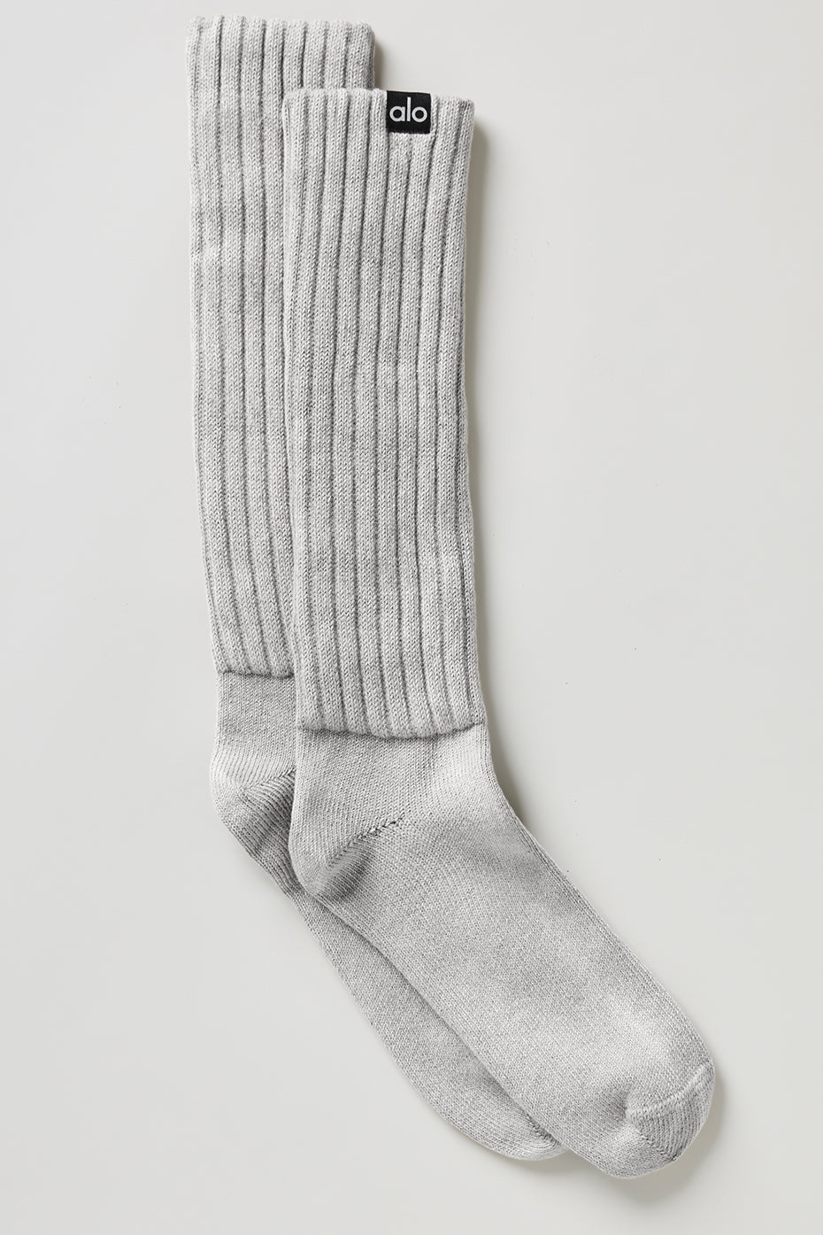 Unisex Washed Scrunch Sock - Hazy Grey Wash — photo 1