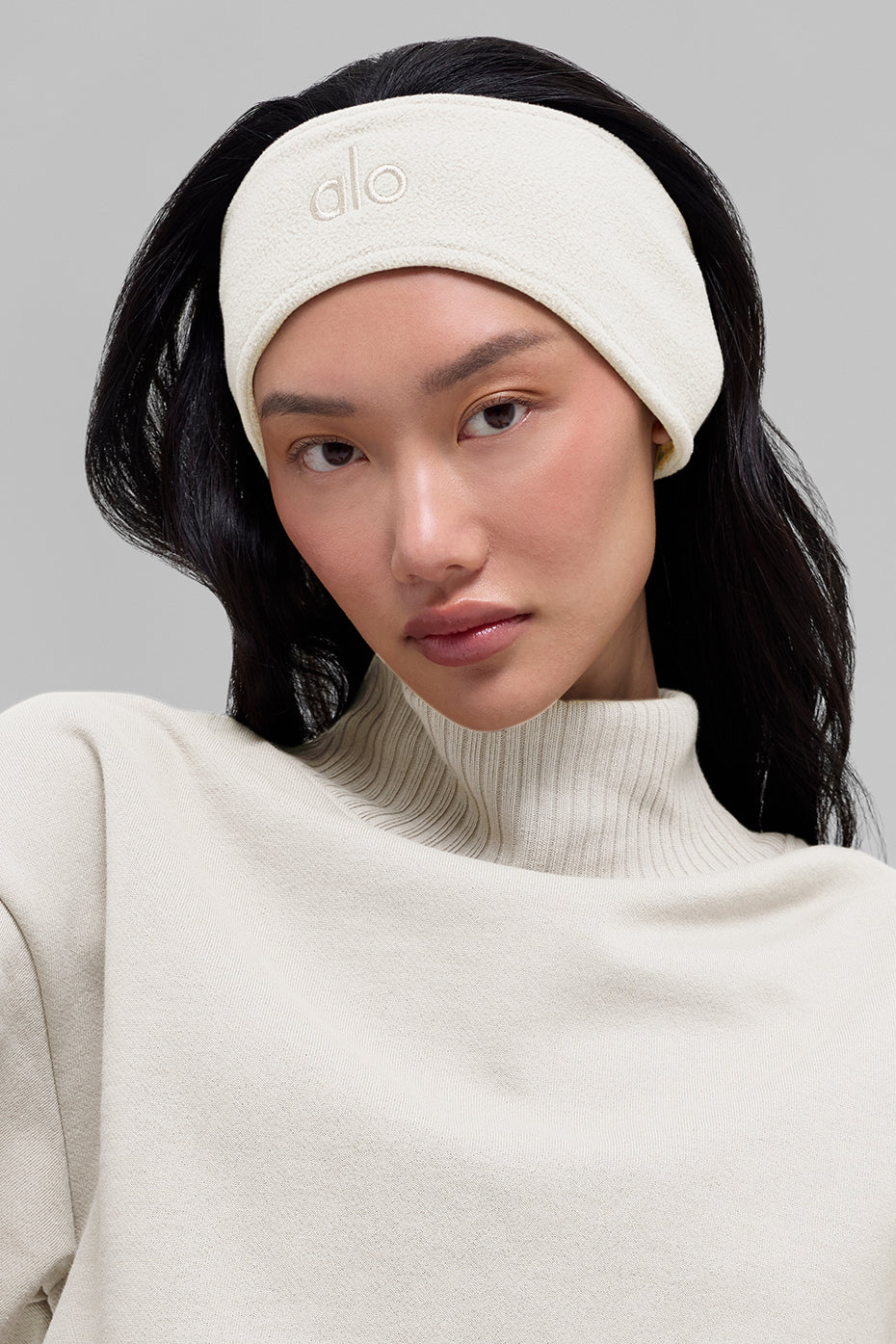 Polar Fleece Ear Warmer - Ivory — photo 1