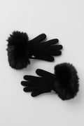 Courchevel Cashmere Gloves - Black — photo 2