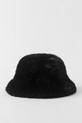 Faux Fur Starstruck Bucket Hat - Black — photo 2