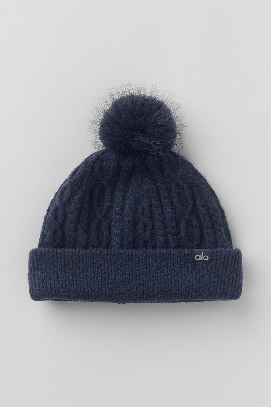 Cable Knit Winter Bliss Beanie - Navy — photo 2