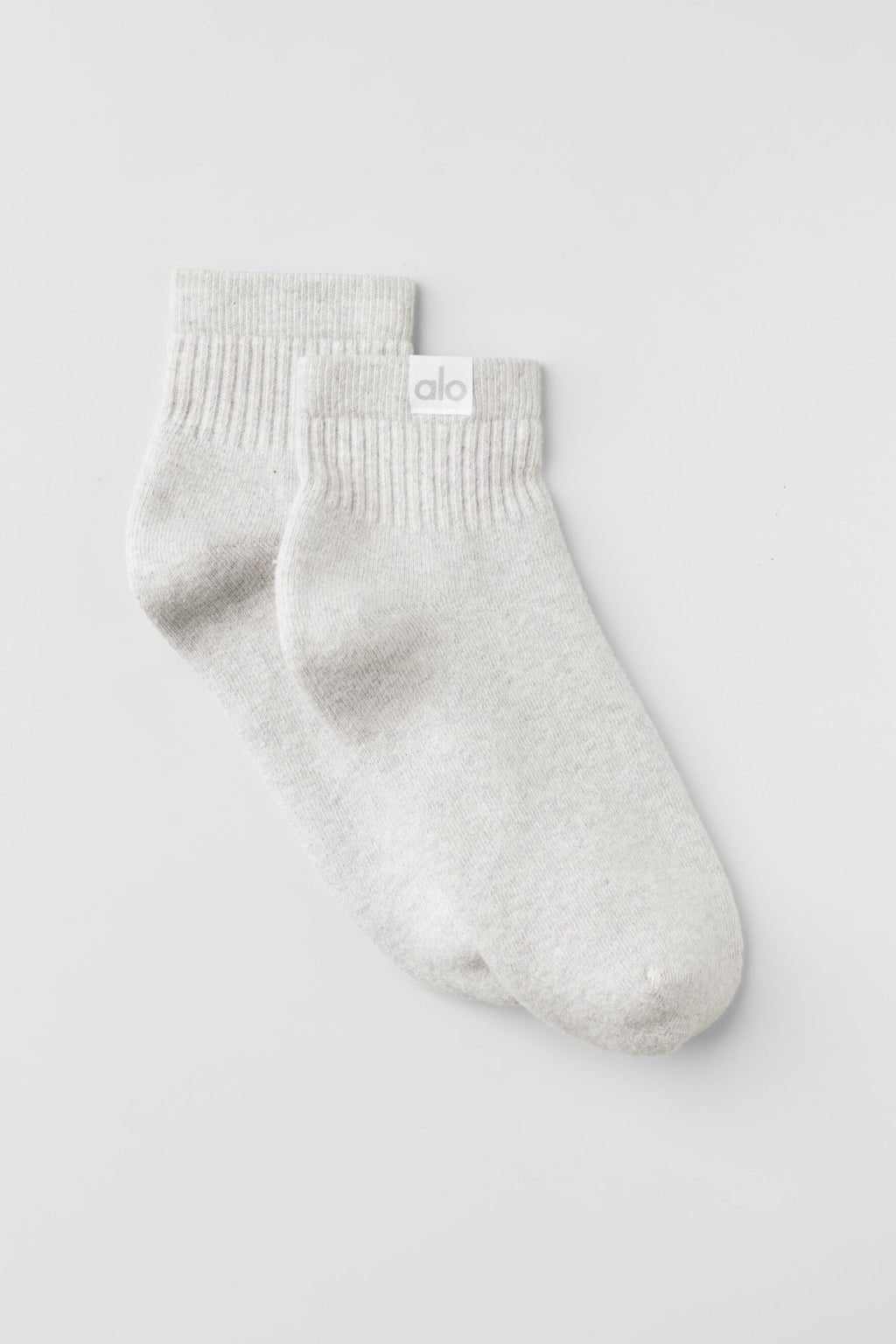 Quarter Crew Street Sock - White Heather — photo 1