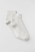 Quarter Crew Street Sock - White Heather — photo 1