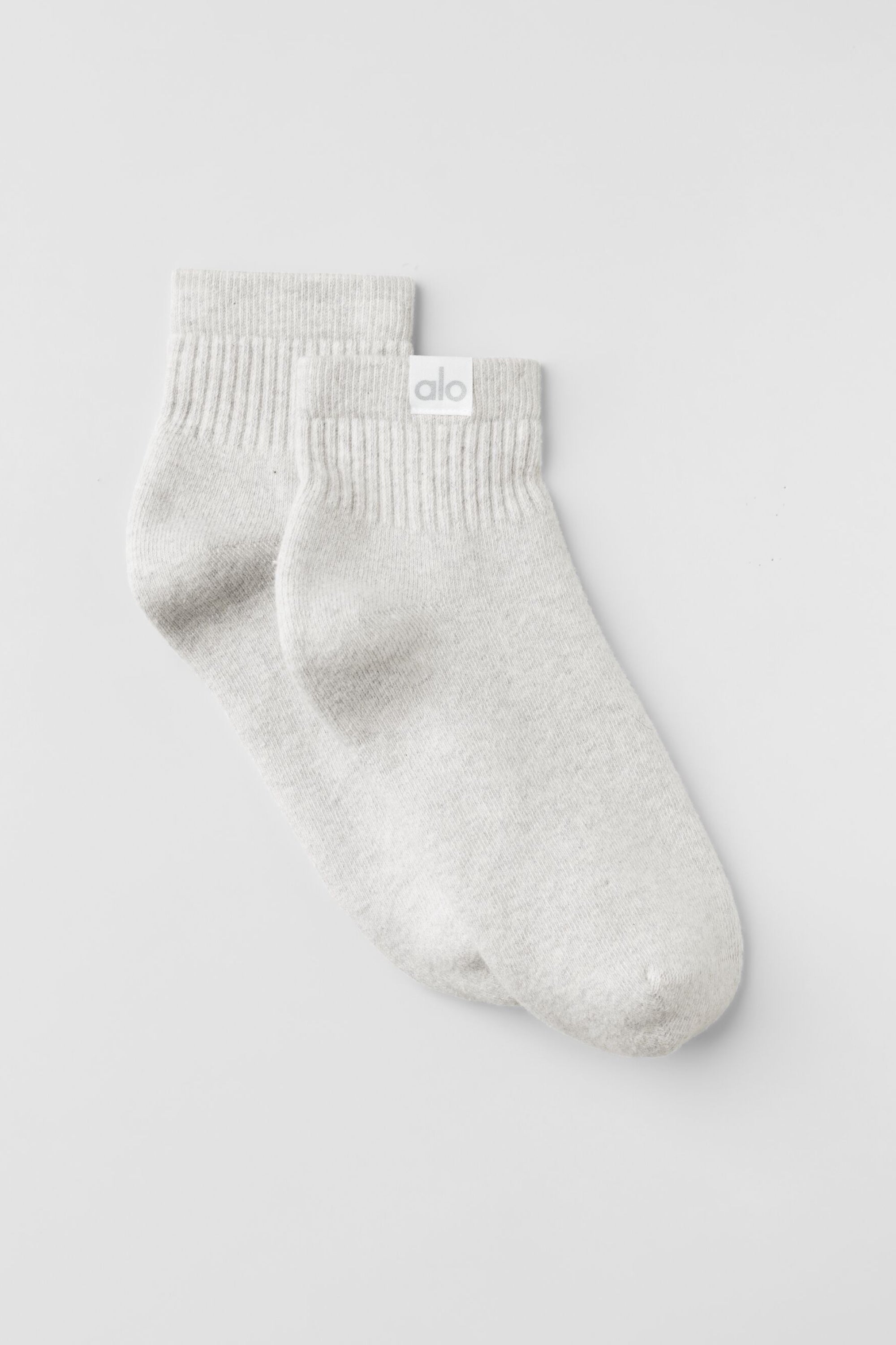 Quarter Crew Street Sock - White Heather — photo 1