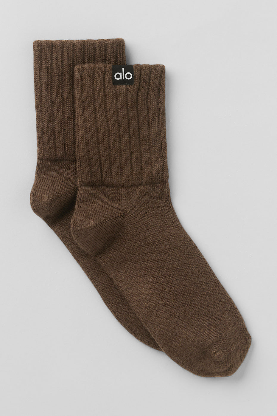 Unisex Half-Crew Scrunch Sock - Espresso — photo 1