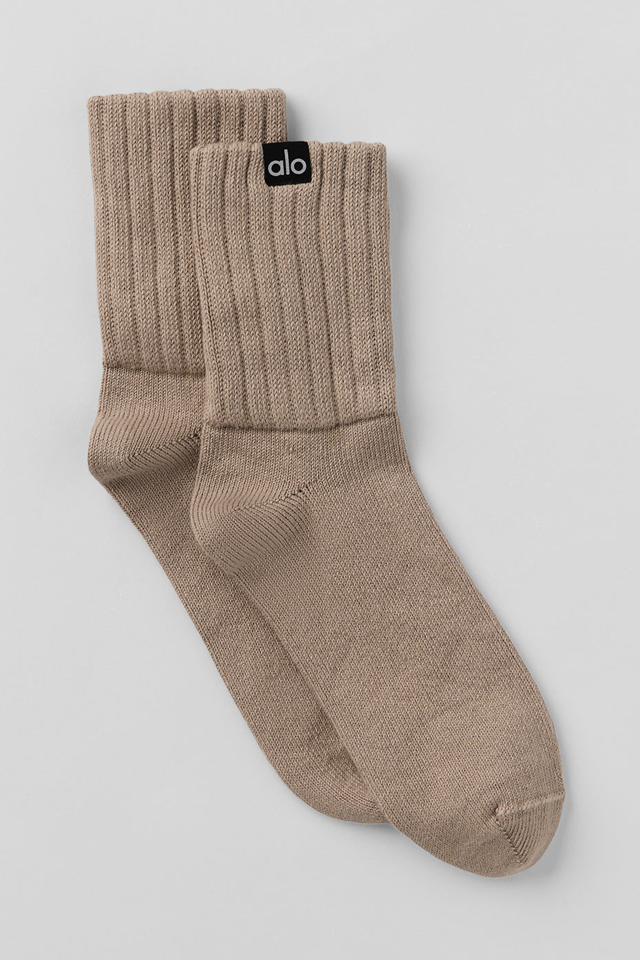 Unisex Half-Crew Scrunch Sock - Gravel — photo 1