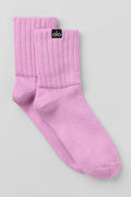 Unisex Half-Crew Scrunch Sock - Candy Heart Pink — photo 1