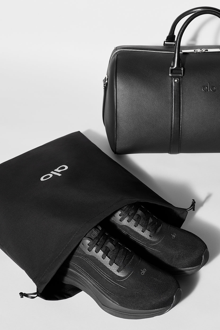 ALO Voyage Duffle - Black Leather — photo 8