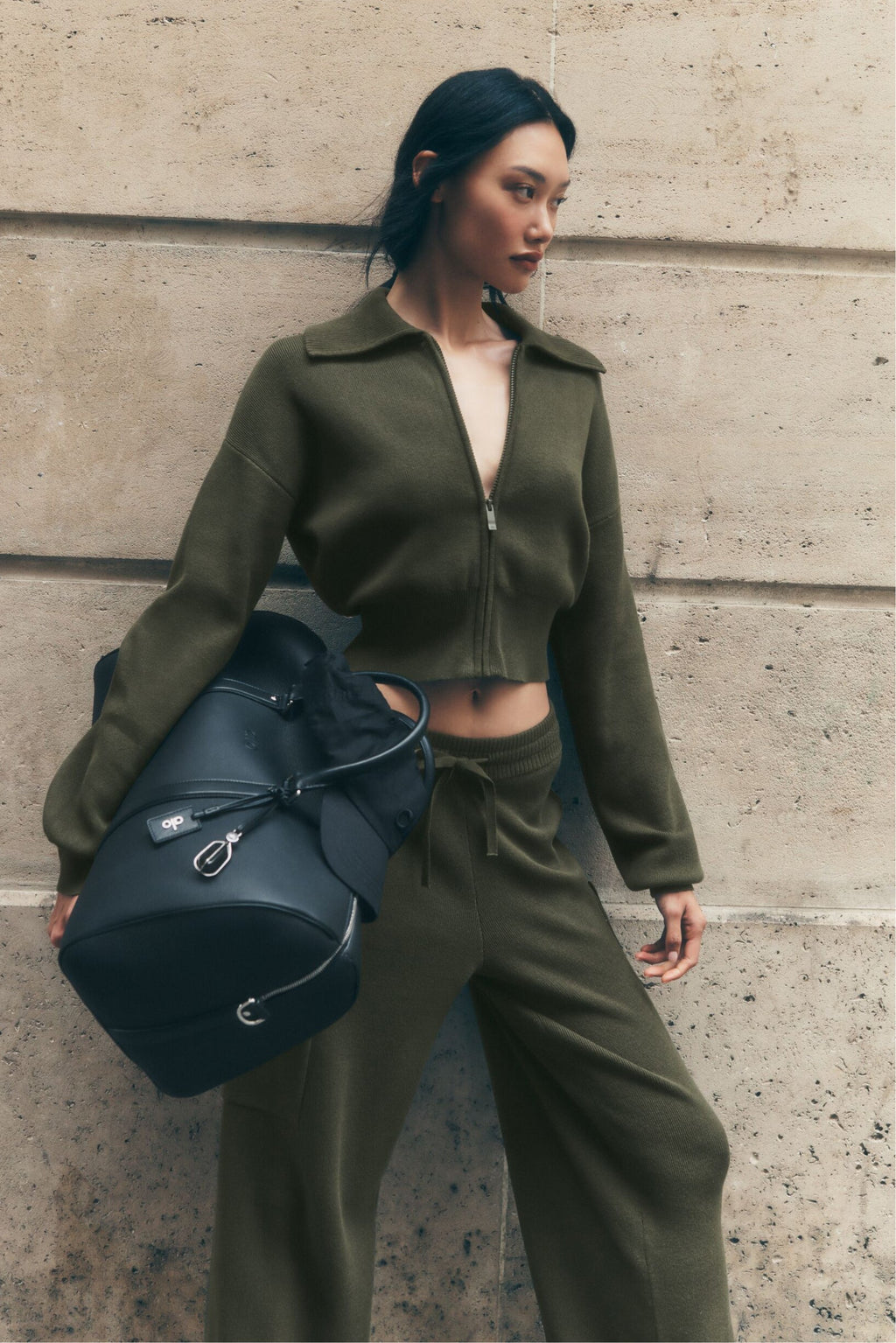 ALO Voyage Duffle - Black Leather — photo 1