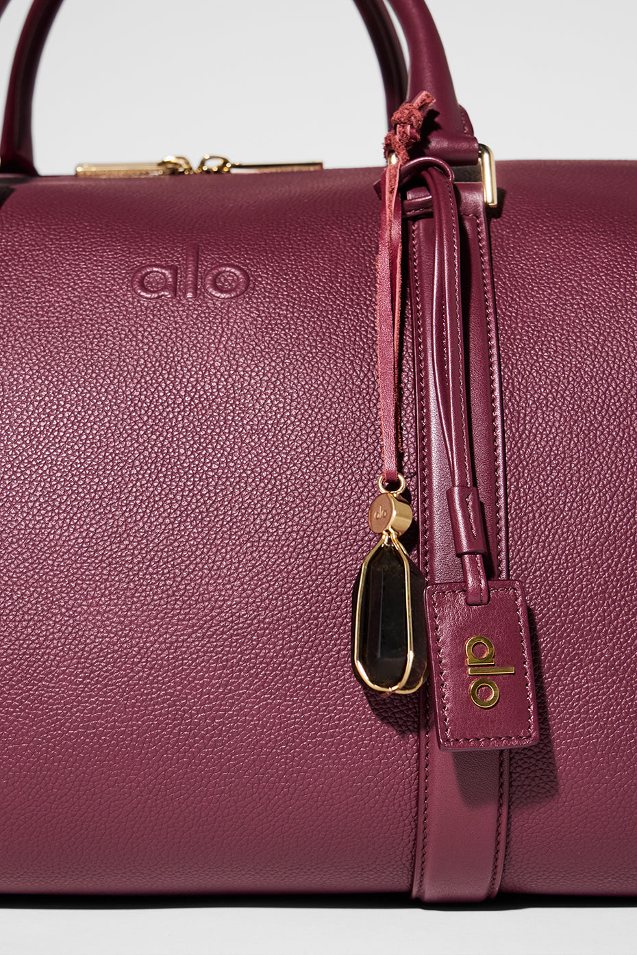 ALO Voyage Duffle - Bordeaux Leather — photo 5