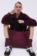 ALO Tranquility Tote - Bordeaux Suede — photo 1