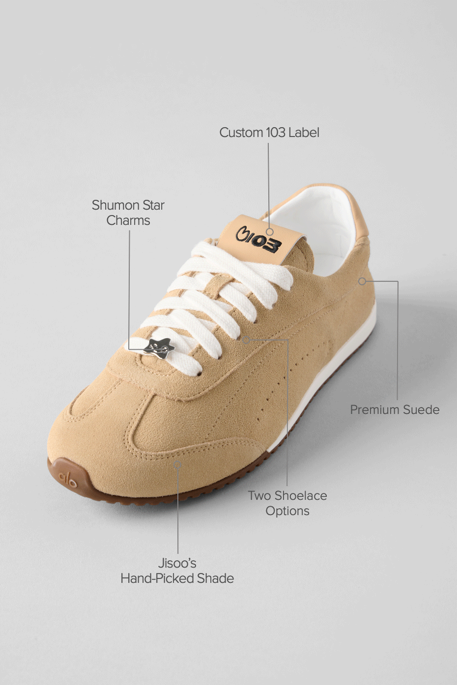 ALO Sunset Sneaker + Jisoo - Caramel Cream — photo 2