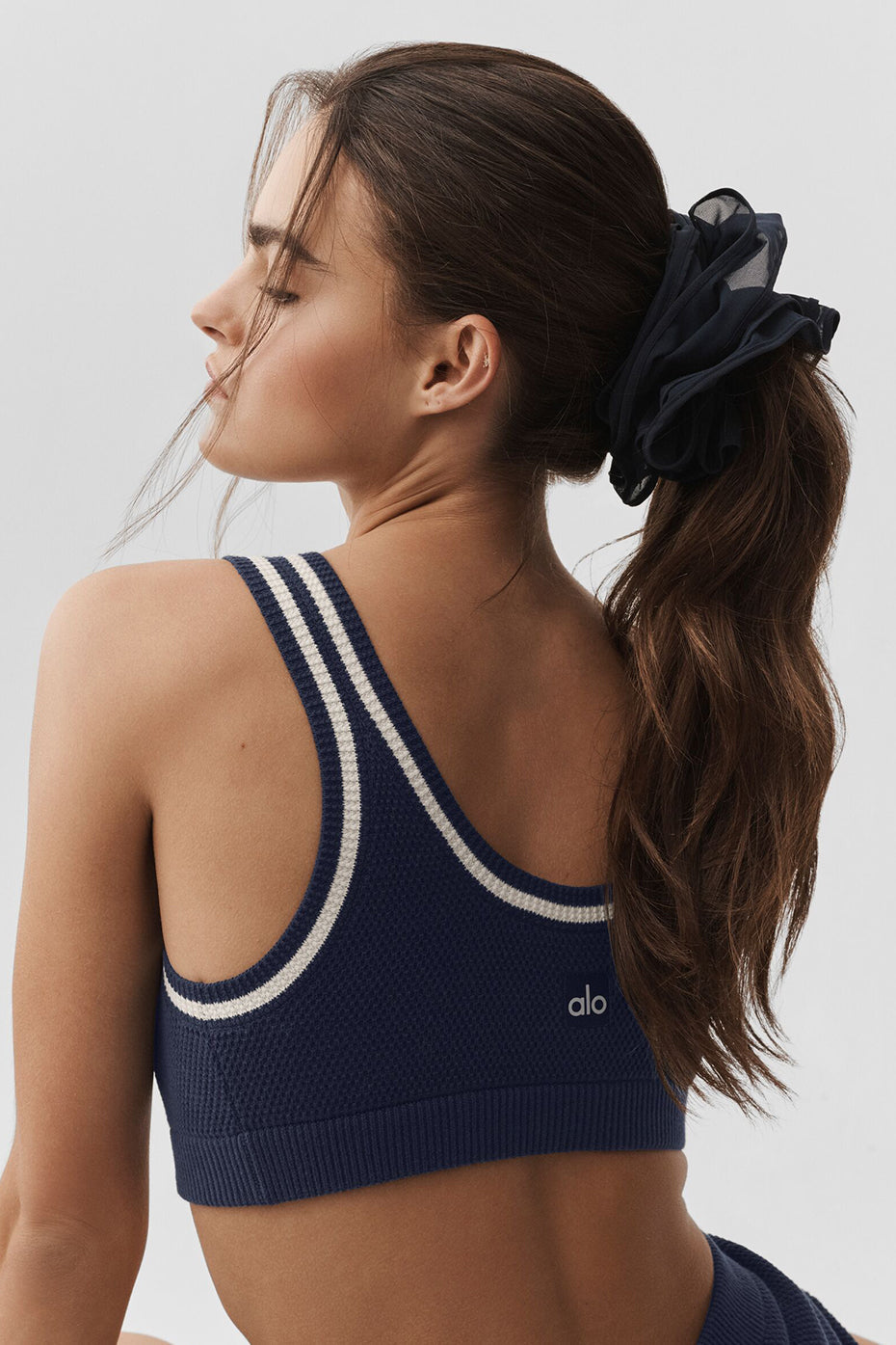 Mesh Sweet Nothing Oversize Scrunchie - Navy — photo 1