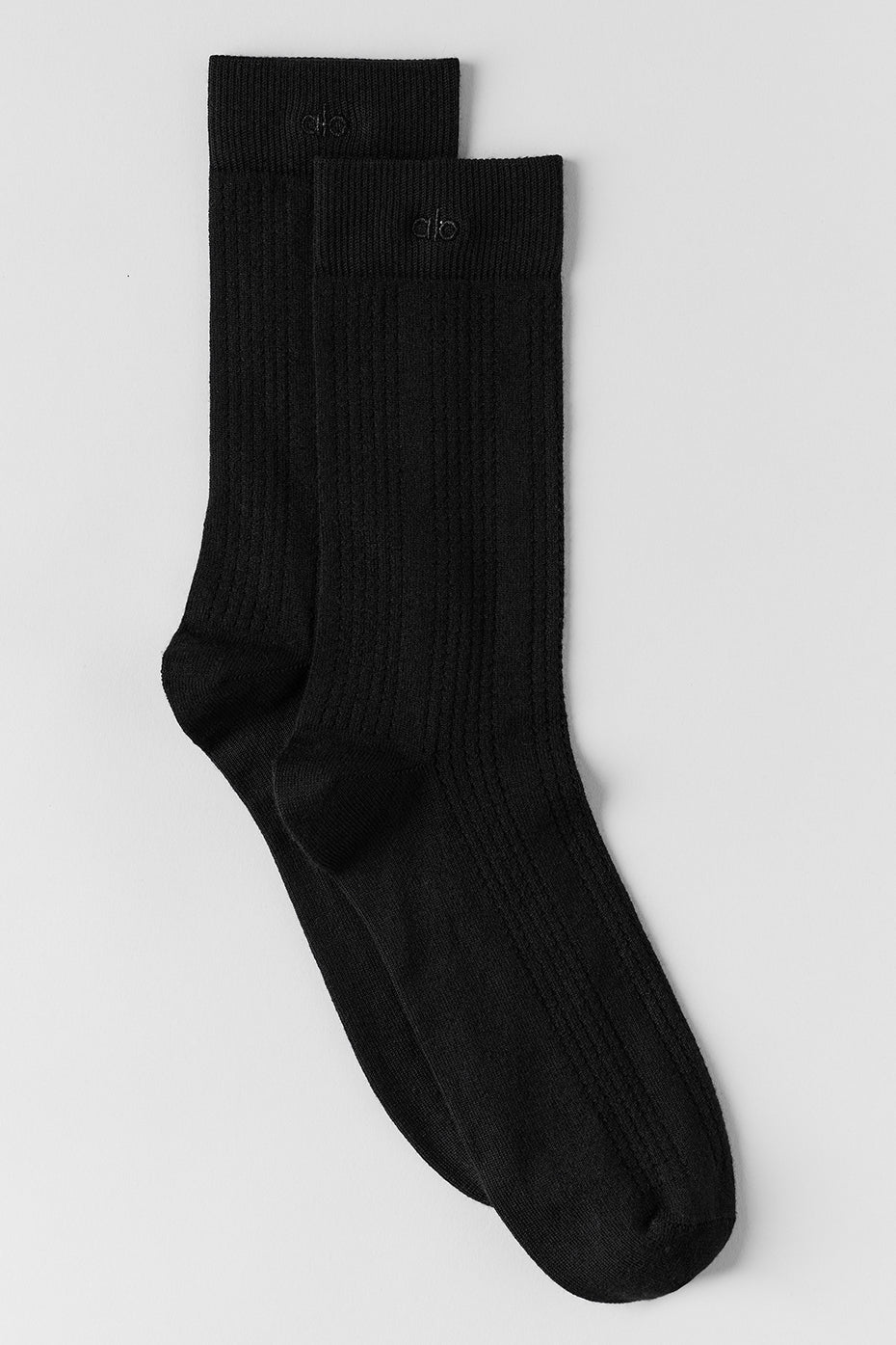 Cashmere Mesh Sock - Black — photo 1