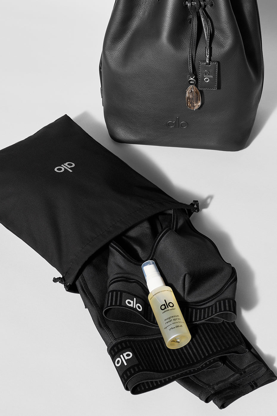 ALO Balance Bucket - Black Leather — photo 8