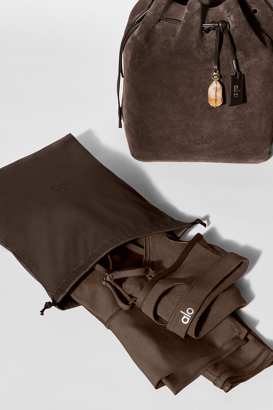 ALO Balance Bucket - Espresso Suede — photo 8