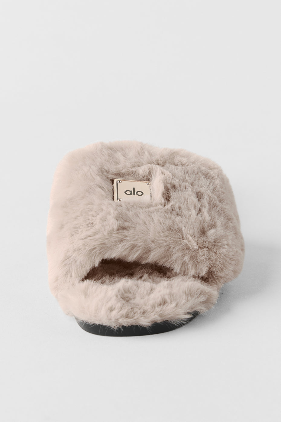 ALO Classico Faux Fur Sandal - Oat — photo 5