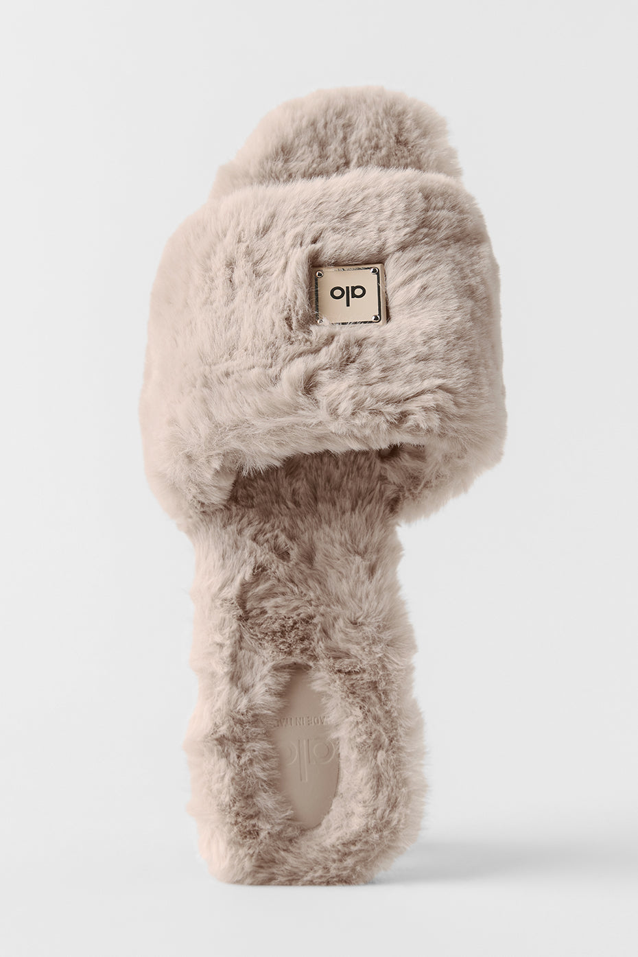 ALO Classico Faux Fur Sandal - Oat — photo 3