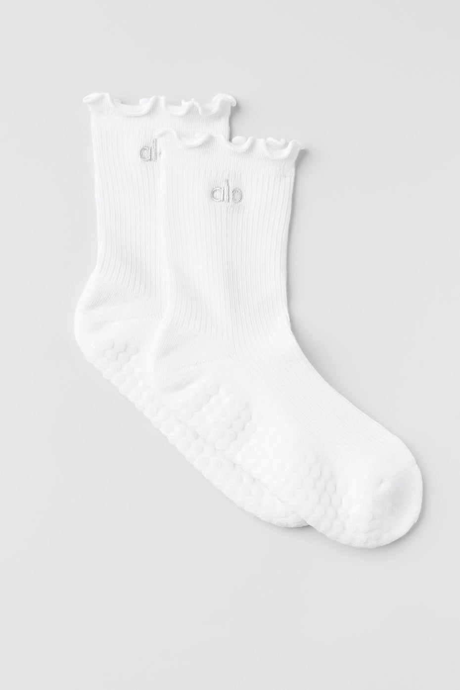 Lettuce Edge Grip Sock - White — photo 1