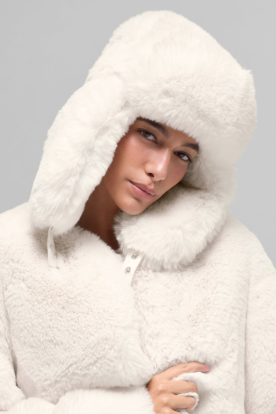 Faux Fur Starstruck Hat - Ivory — photo 1