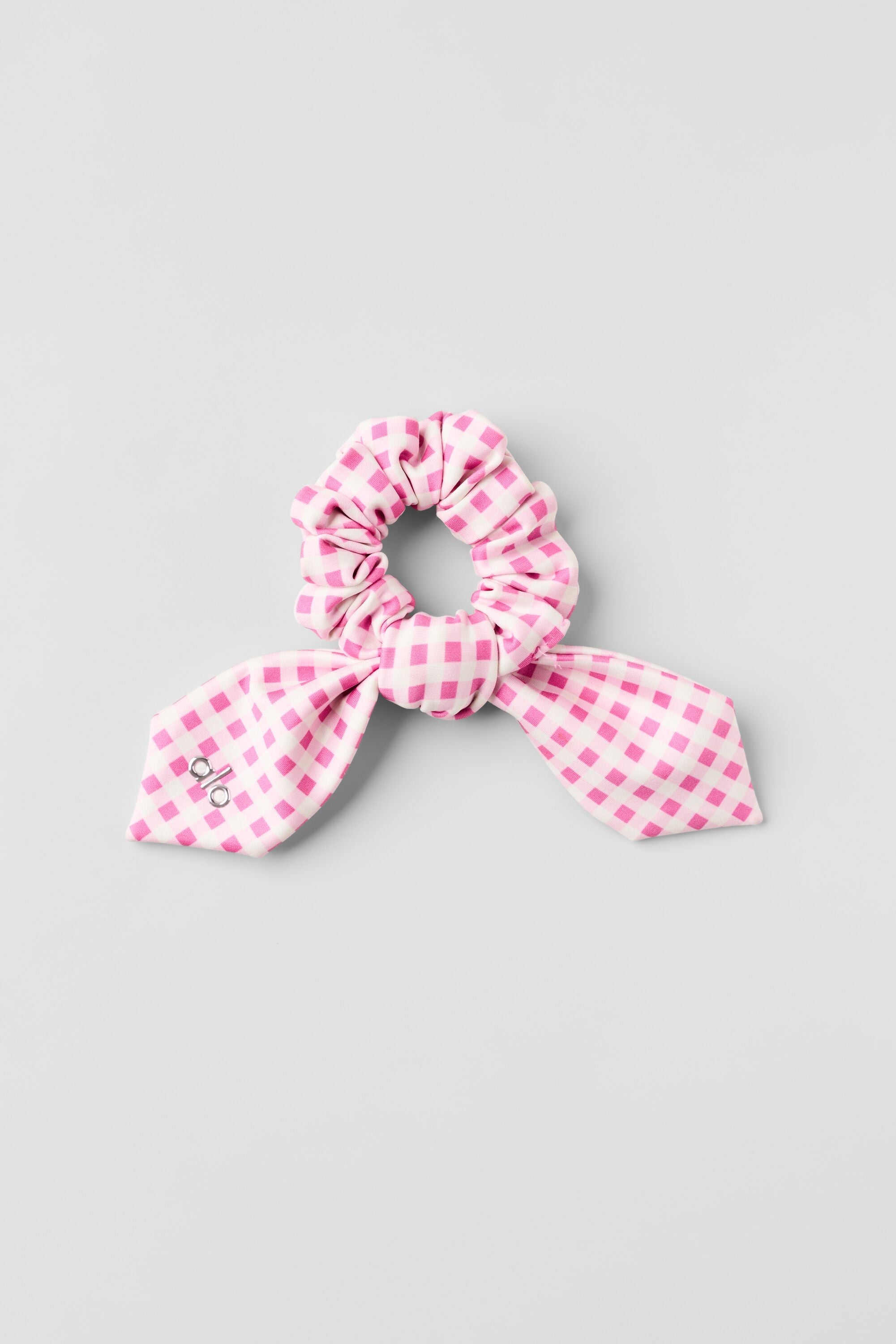 Airlift Gingham Rhythm Scrunchie - Paradise Pink Gingham — photo 2