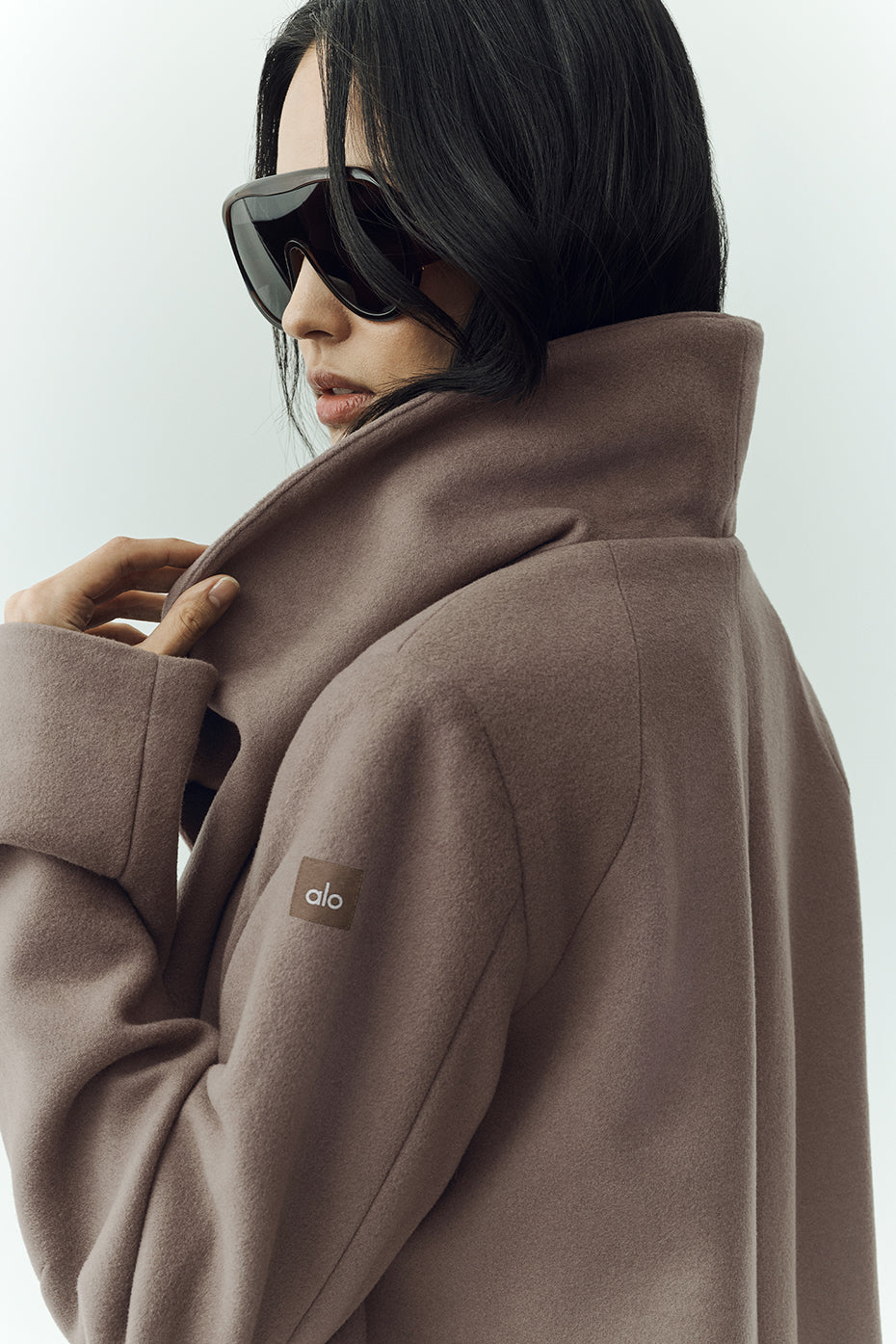 Wool Blend Nightfall Long Coat - Alpine Cocoa Heather — photo 4