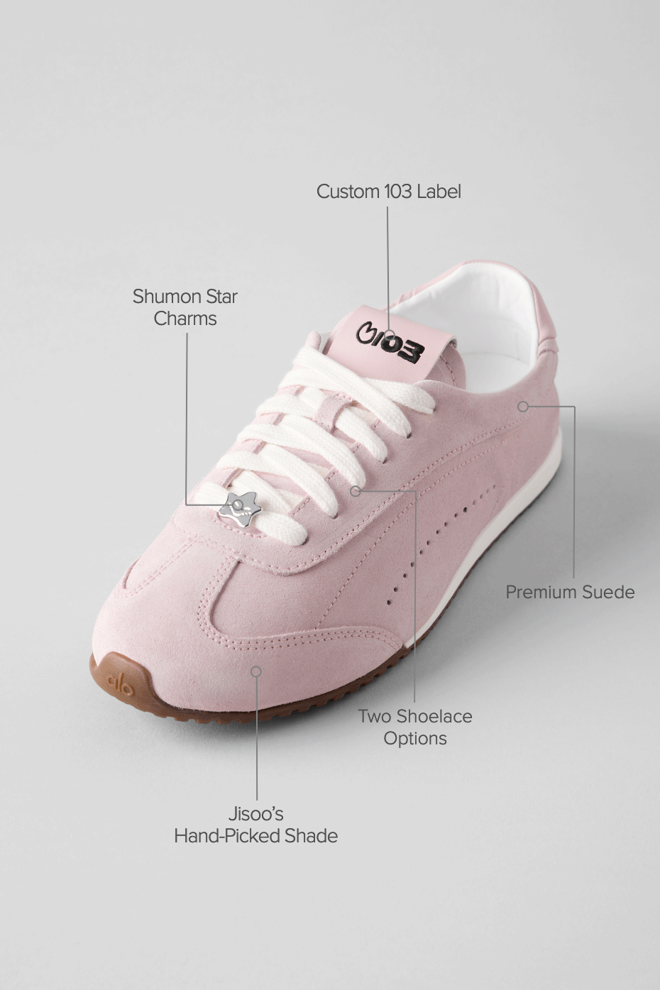 ALO Sunset Sneaker + Jisoo - Bloom Pink — photo 2