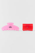 Effortless Claw Clip (2-Pack) - Candy Heart Pink/Bright Red — photo 1