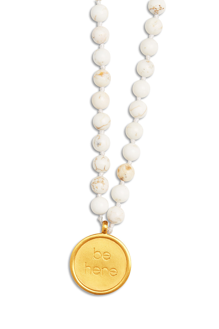 White Turquoise Mala Necklace — photo 1