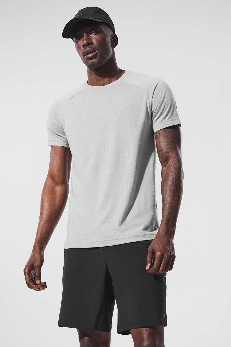 Triumph Raglan Tee - Athletic Heather Grey — photo 1