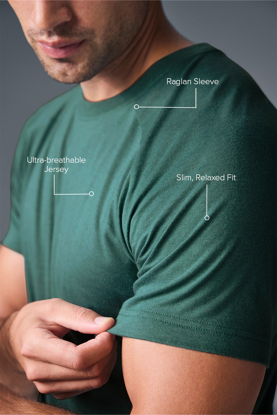 Triumph Raglan Tee - Winter Ivy — photo 2