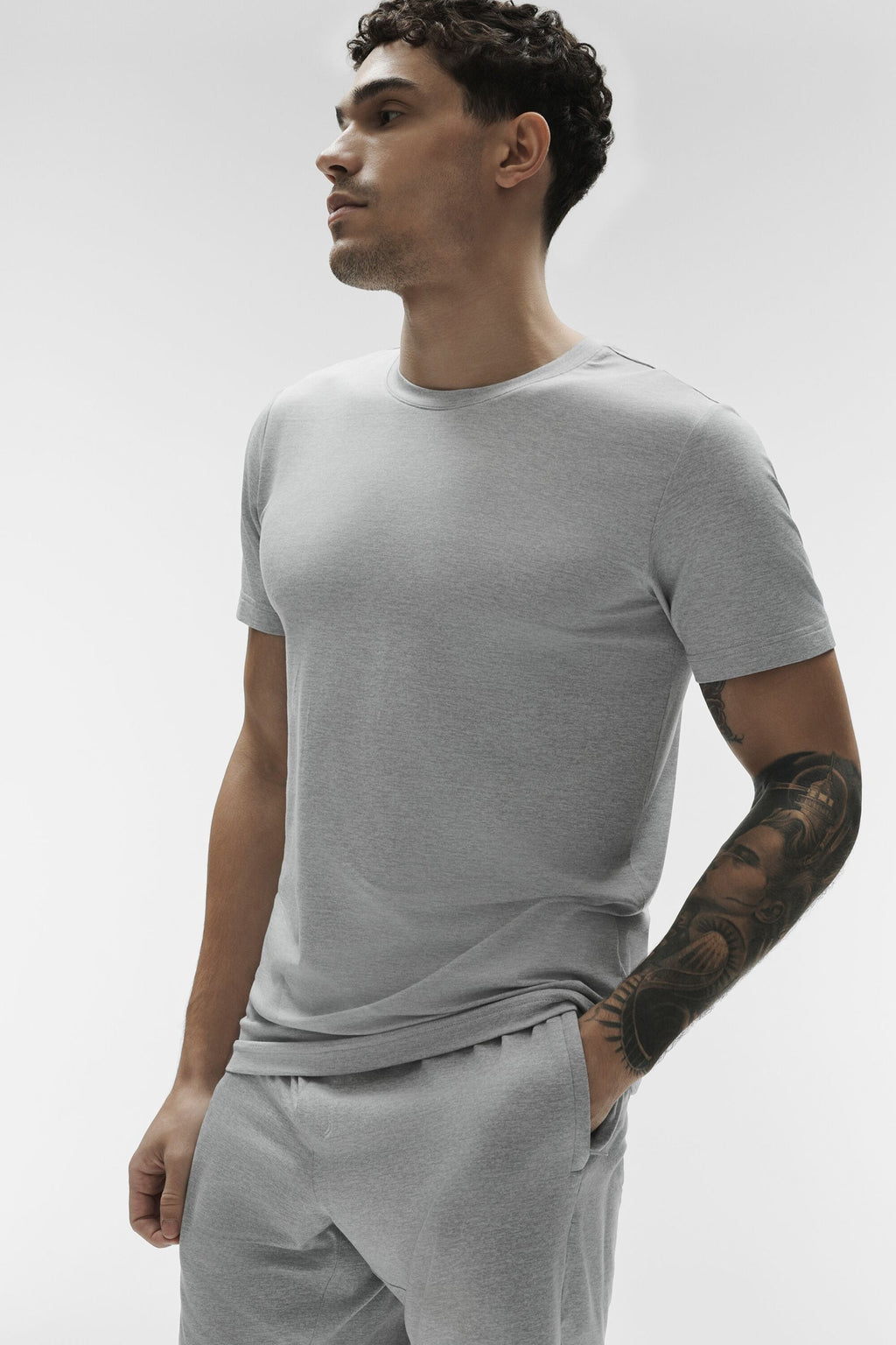 Conquer Reform Crewneck Short Sleeve - Athletic Heather Grey — photo 2