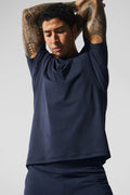 Conquer Reform Crewneck Short Sleeve - Navy — photo 3