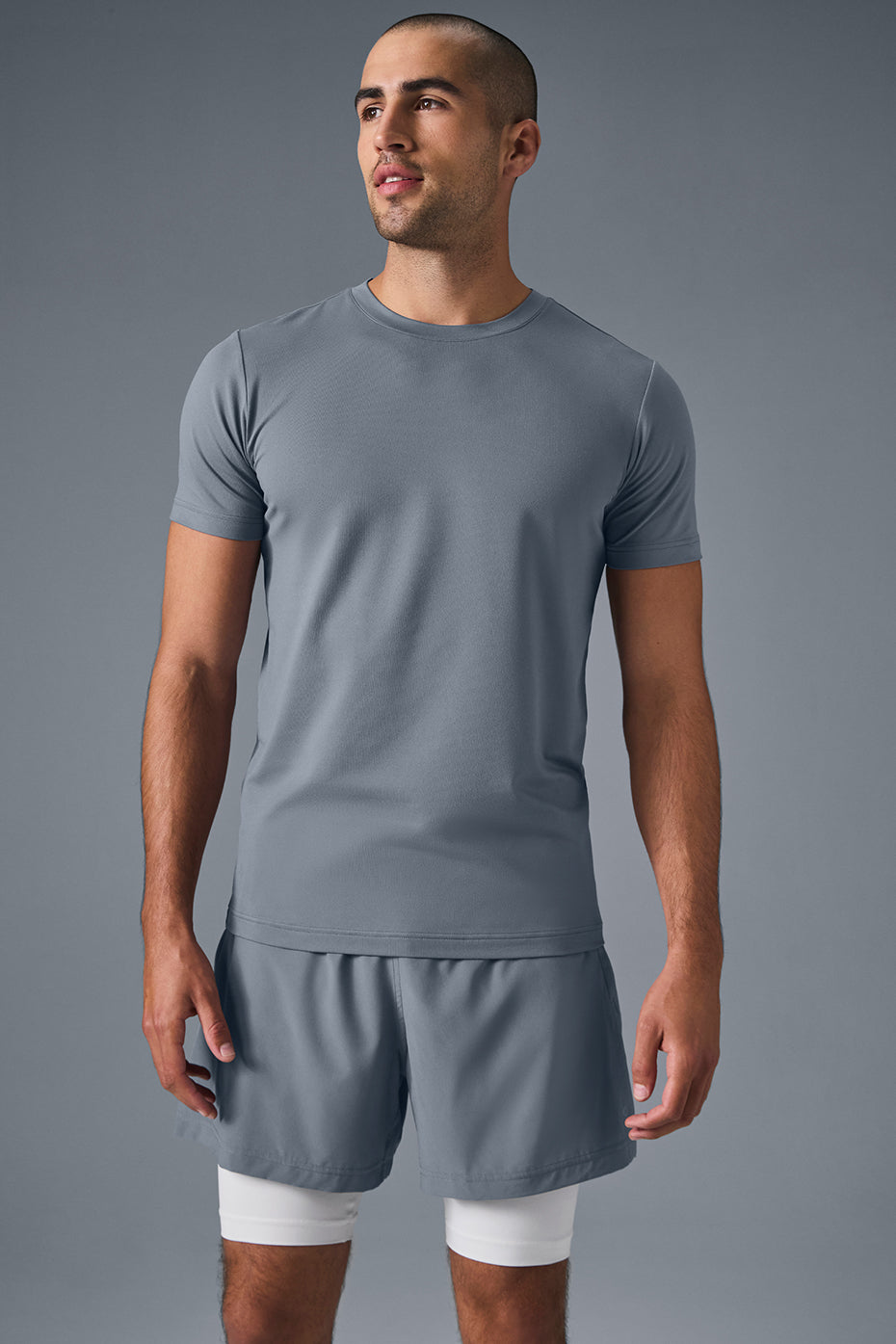 Conquer Reform Crewneck Short Sleeve - Steel Grey — photo 1