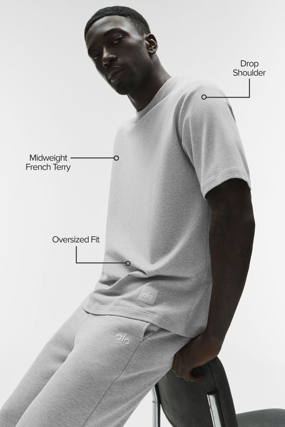 Double Take Short Sleeve - Athletic Heather Grey — photo 2