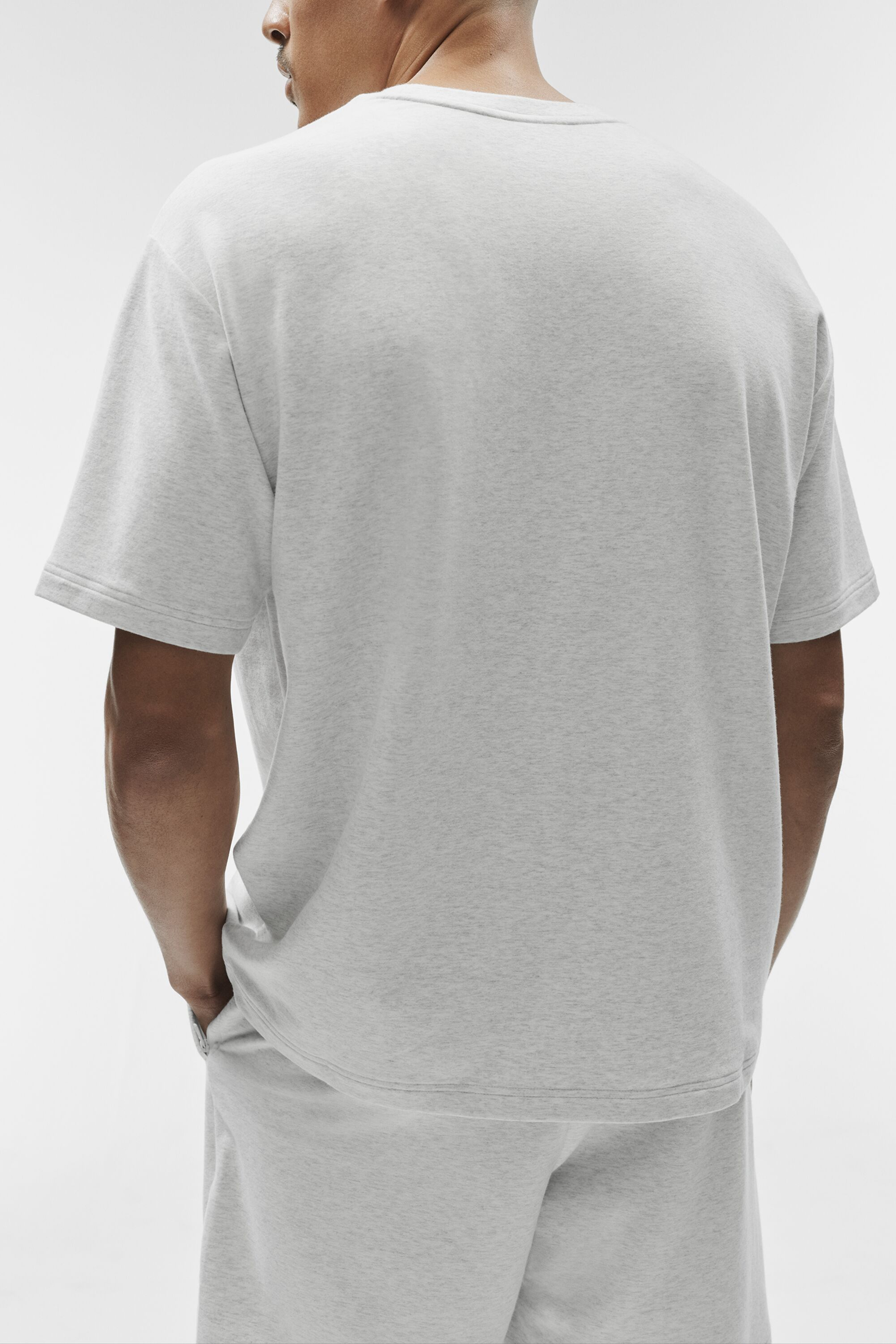 Double Take Short Sleeve - White Heather — photo 2