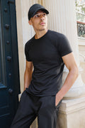 ALO Vapor Crewneck Short Sleeve - Black — photo 1