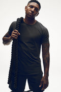 ALO Vapor Crewneck Short Sleeve - Anthracite — photo 1